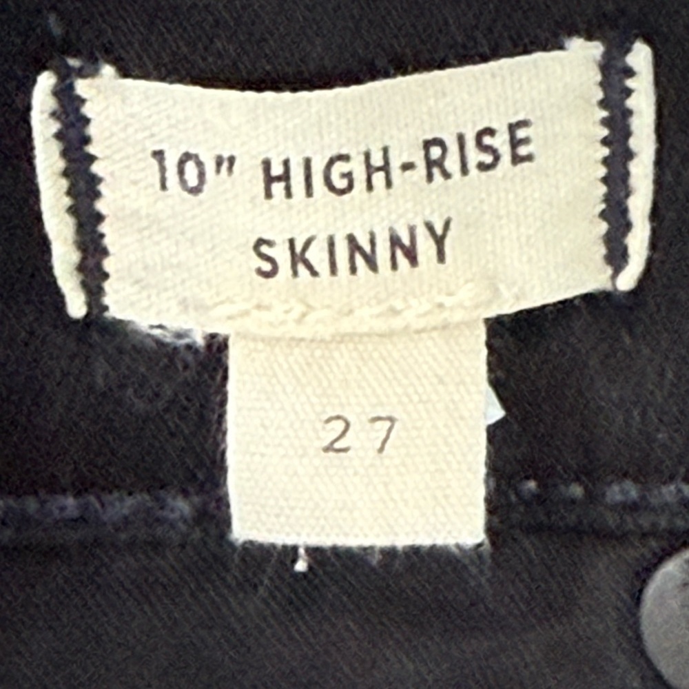 Madewell / Women’s 10" High-Rise Skinny Jeans / Stretch Size 37 - Picture 10 of 14
